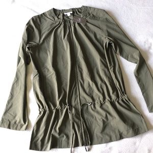 J. Jill pure olive green zip jacket